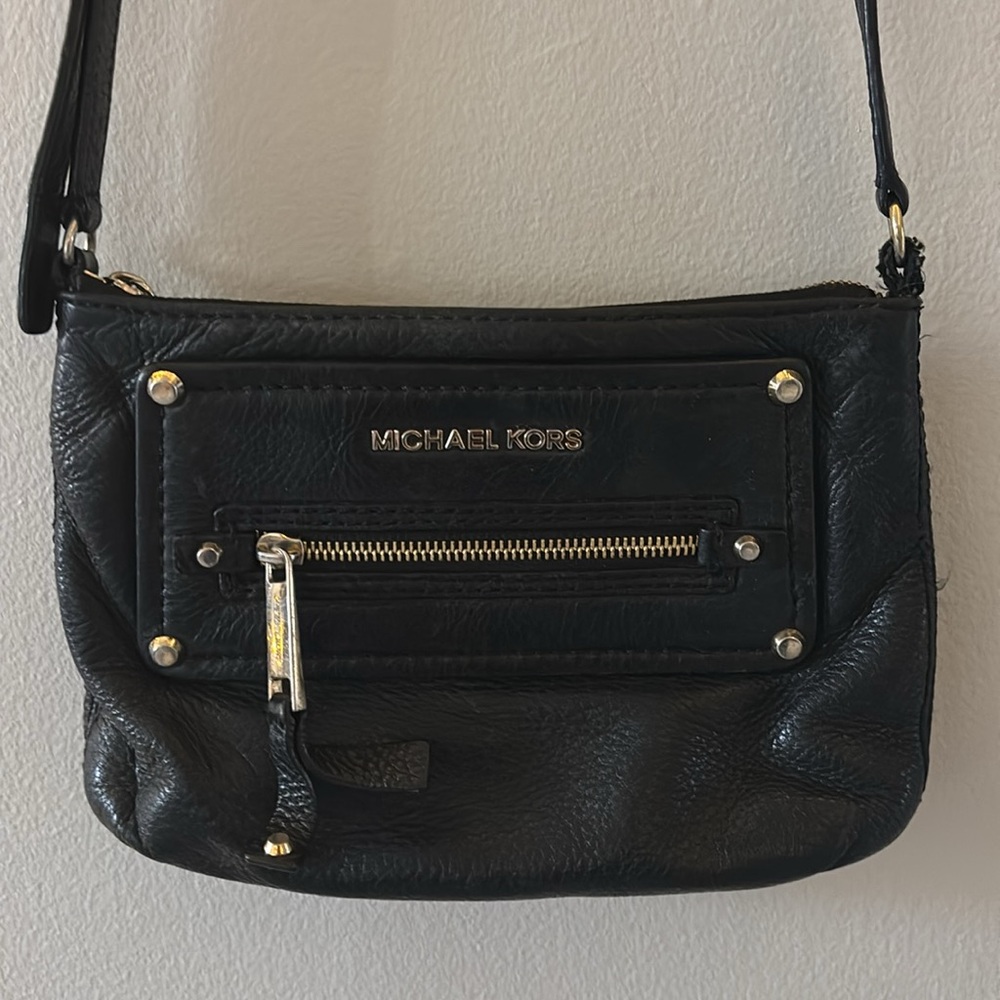 Authentic Michael Kors Leather Crossbody Purse
